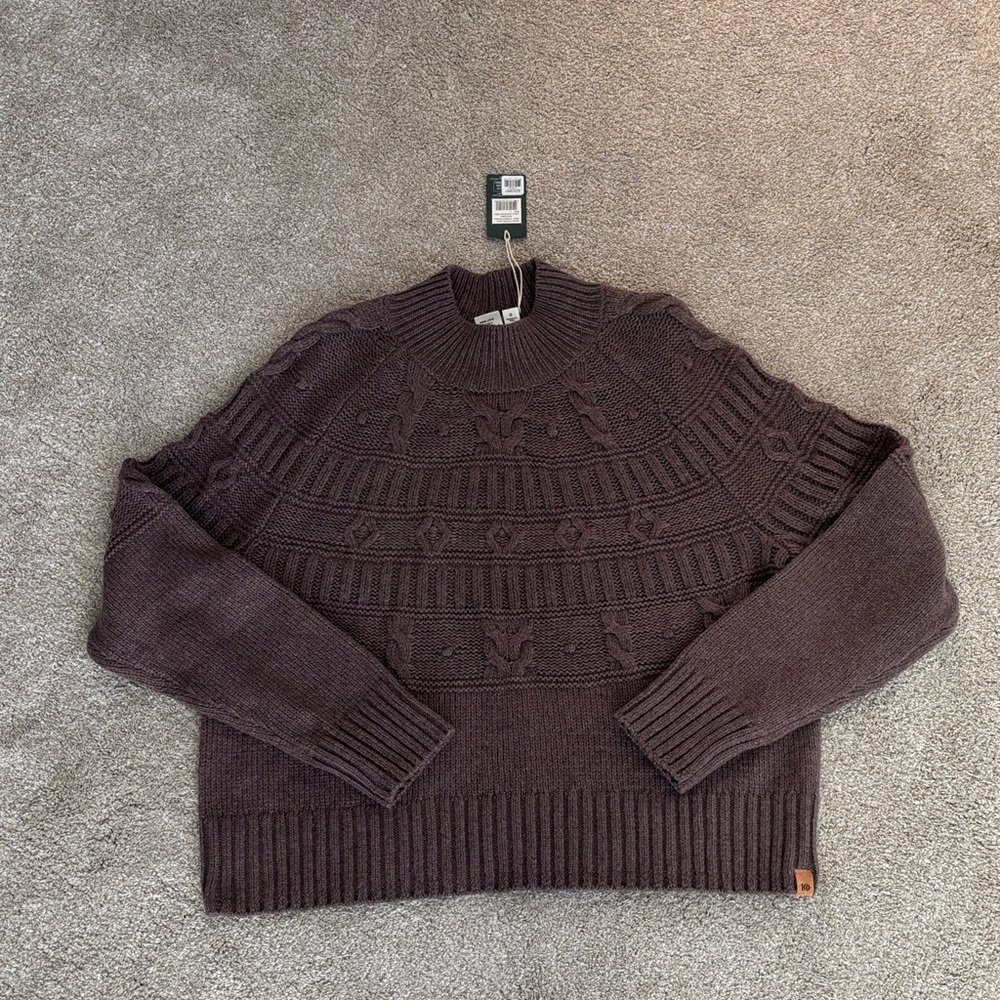 NWT Woman’s tentree Pom Mock Neck Sweater, large